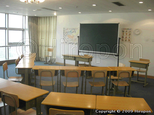 中国民族大学の留学生教室