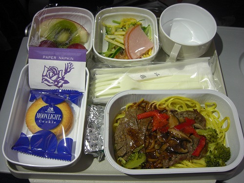 2009年11月羽田−北京の機内食