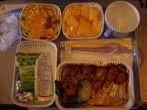 2006年11月上旬(北京-パリ)機内食(2)