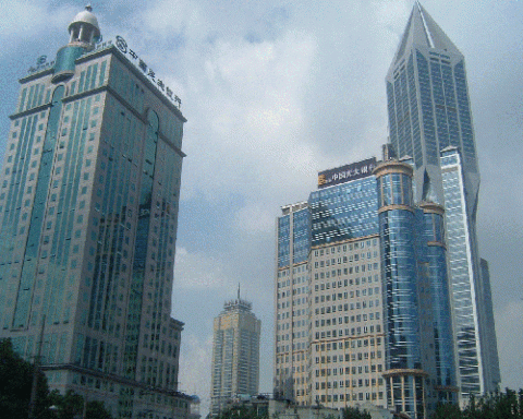 上海の銀行街