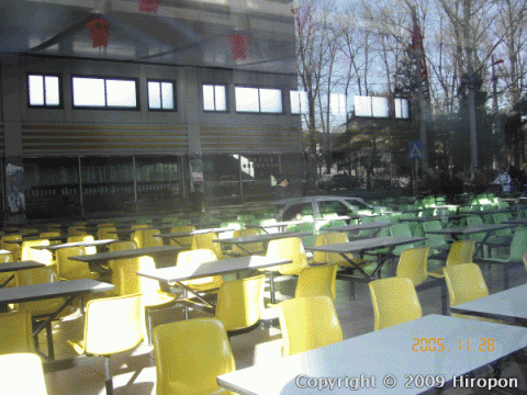 清華大学の学生食堂